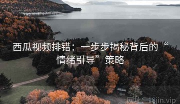 西瓜视频排错：一步步揭秘背后的“情绪引导”策略